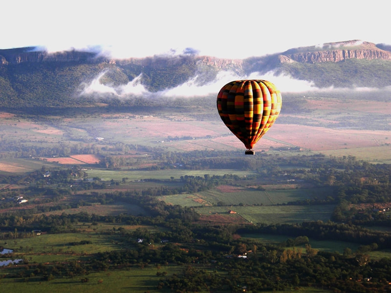Hot Air Balloon over the Magaliesberg