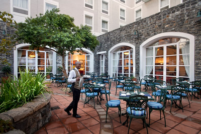 Courtyard at the Commodore Hotel, Cape Town