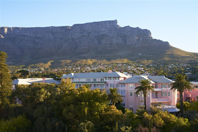 View of Mount Nelson Hotel and Table Mountain, Cape Town